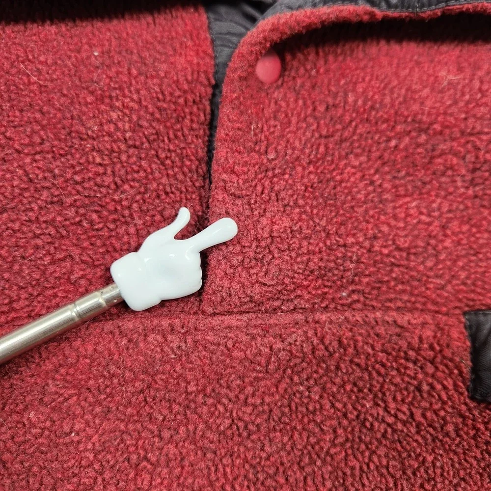 Vintage Patagonia Synchilla Mens Medium Red Pullover Snap T Fleece 90s